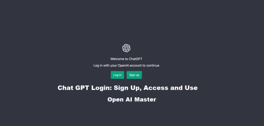 Chat GPT Login