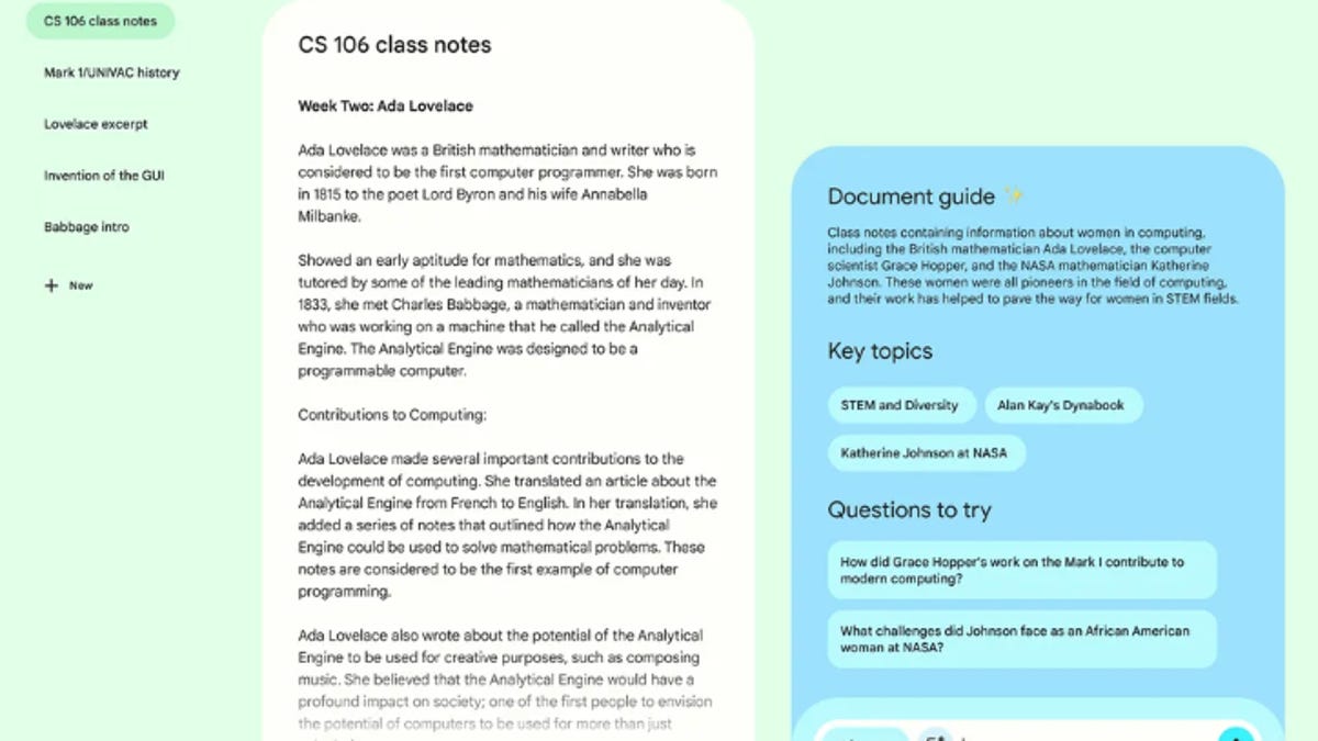 Google Labs rolls out its 'AI-first notebook'. Here's what it can do and how you can try it