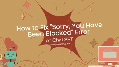 How to fix sorry you have been blocked chatgpt