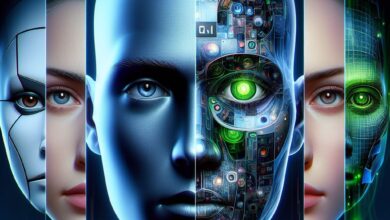 Faces of Key Players in the AI Landscape